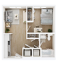 A1 - 1 Bed 1 Bath