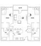 Court: 2 Bed - 2 Bath