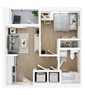 A2 - 1 Bed 1 Bath Junior