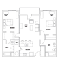 Block: 2 Bed - 2 Bath